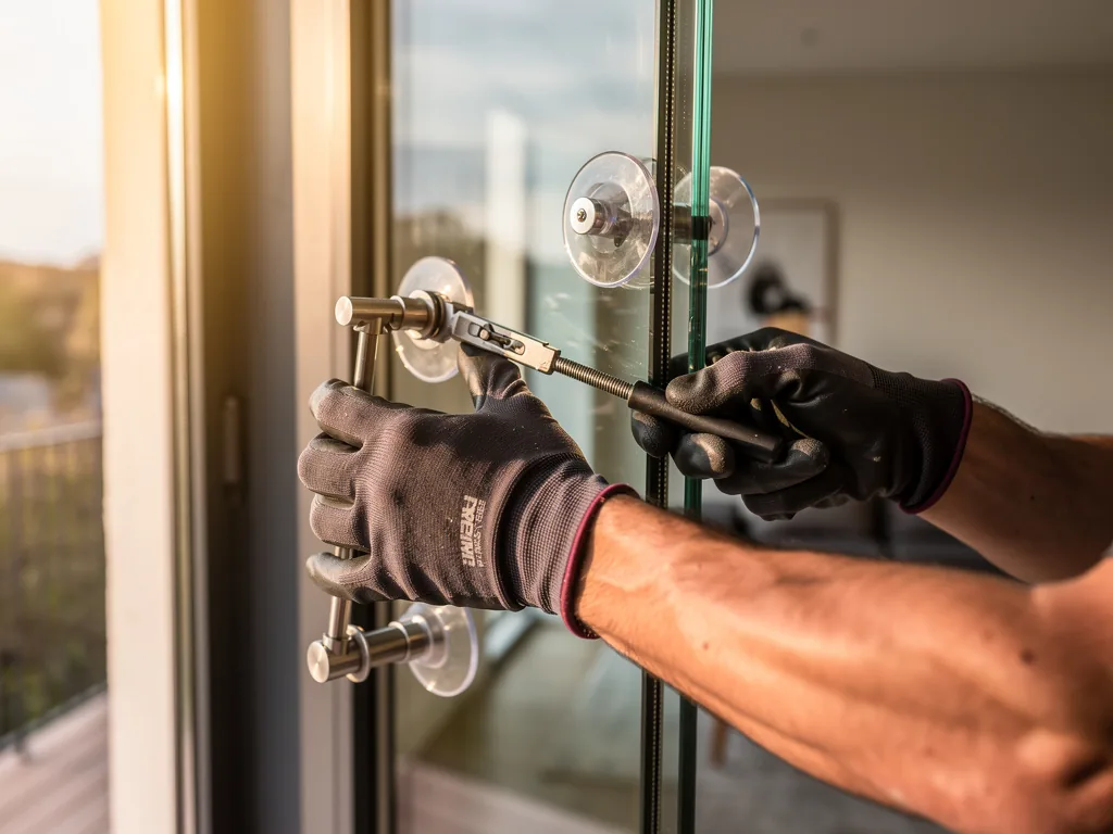 Intervention vitrier à Arpajon 91290 : artisan au travail